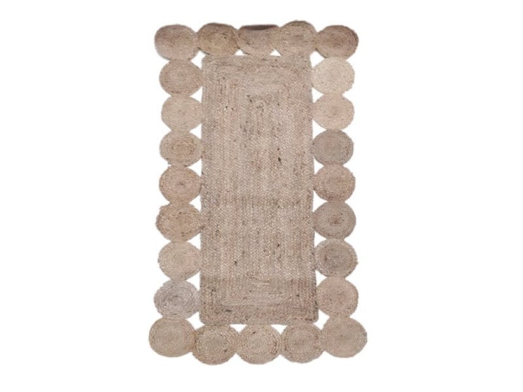 Χαλί Γιούτα Ορθογώνιο Cycle Βαμβακερό Γαρύφαλλο | Γαρύφαλλο - Λευκά Είδη